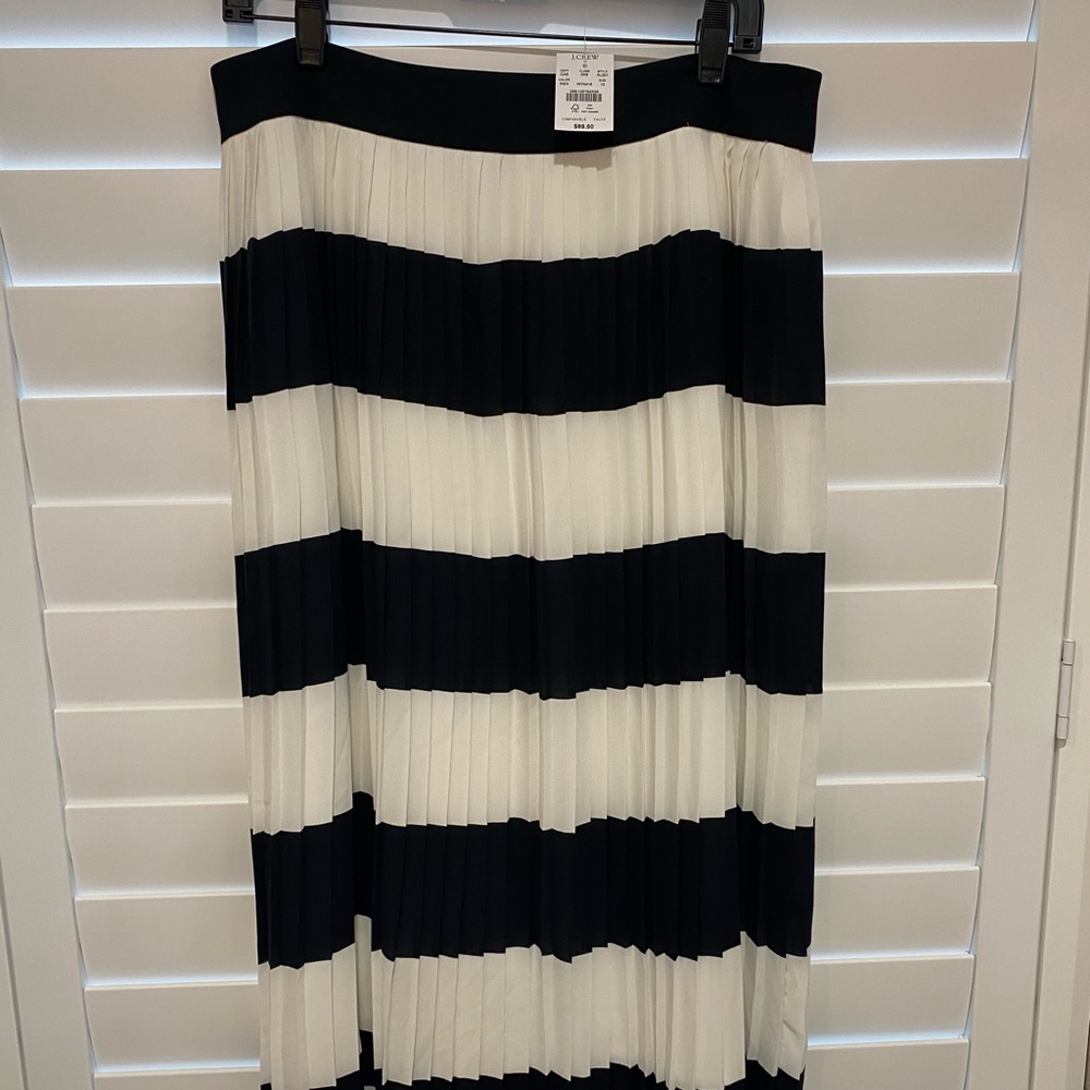 JCrew pleated midi skirt